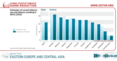Estimates of current tobacco use and tobacco smoking in EECA (2022)