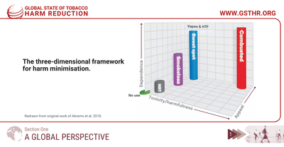 The three-dimensional framework for harm minimisation